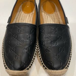 Gucci Black Espadrilles 40 1/2